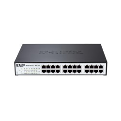 SWITCH PoE D-LINK Smart 24 porturi Gigabit (12 PoE), IEEE 802.3af/at, carcasa metalica, rackabil, "DGS-1100-24P" (timbru verde 2