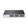 SWITCH PoE D-LINK Smart 24 porturi Gigabit (12 PoE), IEEE 802.3af/at, carcasa metalica, rackabil, "DGS-1100-24P" (timbru verde 2