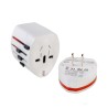 ADAPTOR universal SPACER, pt. calatorii, Schuko x 1, conectare Socket Universal (T), USB x 2,   10 A, alb, "SPAD-UNIV"/45505994 