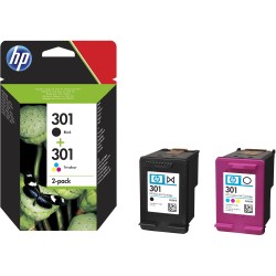 Combo-Pack Original HP Black/Color, nr.301, pentru Deskjet 1000|1050|1510|2000|2050|2054|3000|3050|3054|OfficeJet 4630, , (timbr