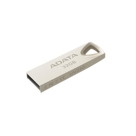 MEMORIE USB 2.0 ADATA 32 GB, clasica, carcasa aliaj zinc, argintiu, "AUV210-32G-RGD" (timbru verde 0.03 lei)