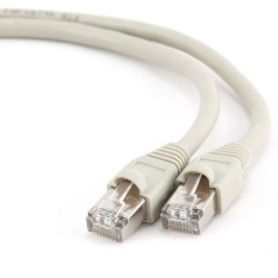 PATCH CORD FTP GEMBIRD Cat6, cupru-aluminiu, 1 m, gri, AWG26, ecranat "PP6-1M" (timbru verde 0.08 lei)
