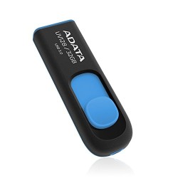 MEMORIE USB 3.0 ADATA, 32 GB,AUV128, negru / albastru "AUV128-32G-RBE" (timbru verde 0.08 lei)