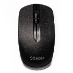 MOUSE  Spacer, PC sau NB, wireless, 2.4GHz, optic, 1000 dpi, butoane/scroll 3/1, , negru, "SPMO-161" (timbru verde 0.18 lei)