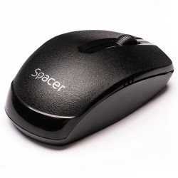 MOUSE  Spacer, PC sau NB, wireless, 2.4GHz, optic, 1000 dpi, butoane/scroll 3/1, , negru, "SPMO-161" (timbru verde 0.18 lei)