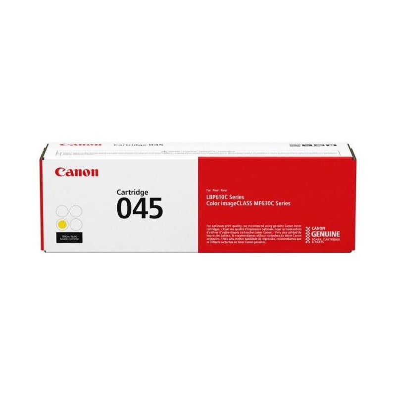 Toner Original Canon Yellow, CRG-045Y, pentru LBP-611|LBP-613|MF-631|MF-633|MF-635, 1.3K, (timbru verde 1.2 lei) , "CR1239C002AA