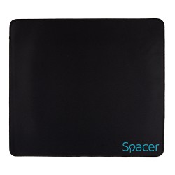 MousePAD SPACER gaming, cauciuc si material textil, 350 x 250 x 3 mm, negru "SP-PAD-GAME-M"