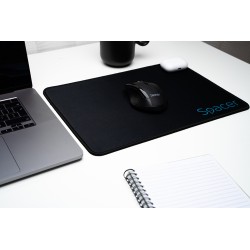 MousePAD SPACER gaming, cauciuc si material textil, 350 x 250 x 3 mm, negru "SP-PAD-GAME-M"