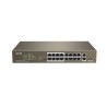 SWITCH PoE Tenda fara management 18 porturi (16 x FE PoE, 2 x SFP) IEEE 802.3at/af, carcasa metalica, rackabil "TEF1118P-16-150W