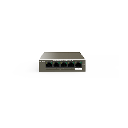 SWITCH TENDA PoE unmanaged, 5 porturi Gigabit, buget PoE 58W, metalic "TEG1105P-4-63W"  (timbru verde 2 lei)