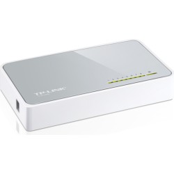 SWITCH TP-LINK  8 porturi 10/100Mbps, carcasa plastic "TL-SF1008D" (timbru verde 2 lei)