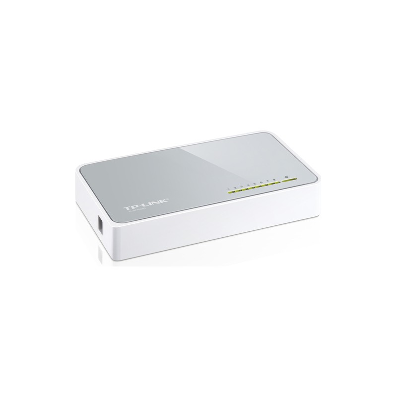 SWITCH TP-LINK  8 porturi 10/100Mbps, carcasa plastic "TL-SF1008D" (timbru verde 2 lei)