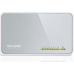 SWITCH TP-LINK  8 porturi 10/100Mbps, carcasa plastic "TL-SF1008D" (timbru verde 2 lei)