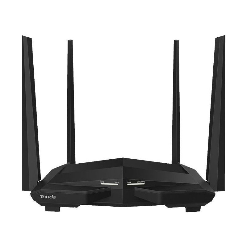 ROUTER Tenda wireless 1200Mbps, 1 x WAN Gigabit, 3 x LAN Gigabit, 4 antene externe, Dual Band AC1200 "AC10" (timbru verde 0.8 le