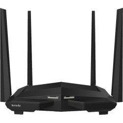 ROUTER Tenda wireless 1200Mbps, 1 x WAN Gigabit, 3 x LAN Gigabit, 4 antene externe, Dual Band AC1200 "AC10" (timbru verde 0.8 le