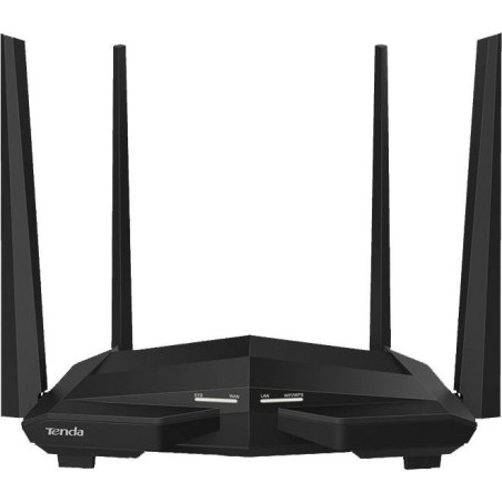 ROUTER Tenda wireless 1200Mbps, 1 x WAN Gigabit, 3 x LAN Gigabit, 4 antene externe, Dual Band AC1200 "AC10" (timbru verde 0.8 le