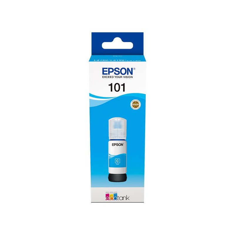 Cartus Cerneala Original Epson Cyan, nr.101, pentru L4150|L4160|L6160|L6170|L6190, 70ml, (timbru verde 0.15 lei), "C13T03V24A"(R