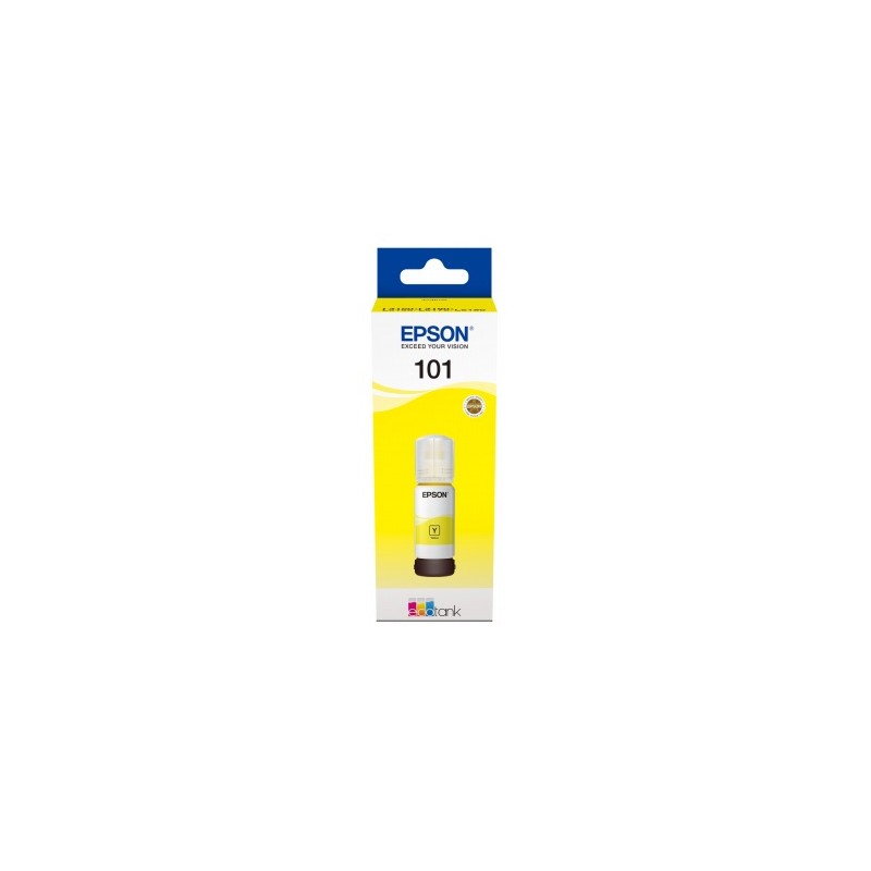 Cartus Cerneala Original Epson Yellow, nr.101, pentru L4150|L4160|L6160|L6170|L6190, 70ml, (timbru verde 0.15 lei), "C13T03V44A"