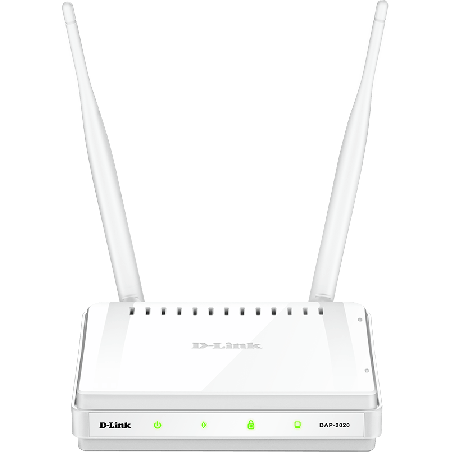 ACCESS POINT D-LINK wireless 300Mbps, port 10/100Mbps, 2 antene externe, "DAP-2020" (timbru verde 0.8 lei)