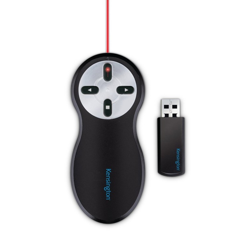 PRESENTER KENSINGTON , wireless, laser 2.4 GHz, max. 20 m, control cursor, negru, "33374EU" (timbru verde 0.18 lei)