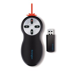 PRESENTER KENSINGTON , wireless, laser 2.4 GHz, max. 20 m, control cursor, negru, "33374EU" (timbru verde 0.18 lei)