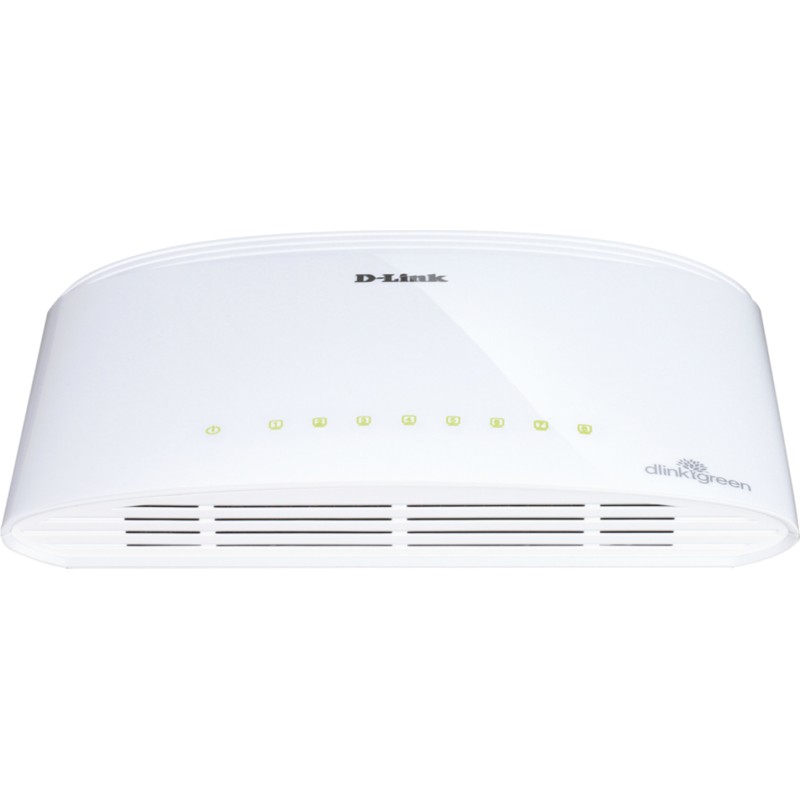 SWITCH D-LINK  8 porturi Gigabit, carcasa plastic. "DGS-1008D"/45503414 (timbru verde 2 lei)