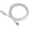 PATCH CORD FTP GEMBIRD Cat6, cupru-aluminiu, 2 m, gri, AWG26, ecranat "PP6-2M" (timbru verde 0.08 lei)