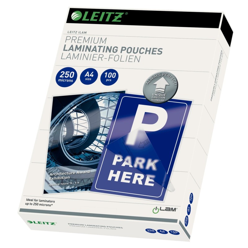 Folie Leitz UDT pentru laminare la cald,  A4, 250 mic., 100buc/set, "74840000"