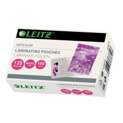 Folie Leitz MINI pentru laminare la cald, 54x86, 125 mic., 100buc/set, "33810"