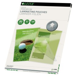 Folie Leitz UDT pentru laminare la cald, A3,  80 mic., 100buc/set, "74850000"
