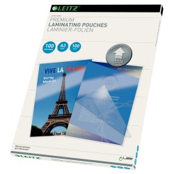 Folie Leitz UDT pentru laminare la cald, A3, 100 mic., 100buc/set, "74870000"