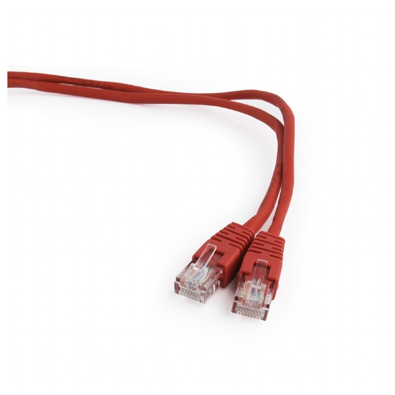 PATCH CORD UTP SPACER Cat5e, cupru-aluminiu, 10 m, rosu, AWG26, "SP-PT-CAT5-10M-R" (timbru verde 0.18 lei)