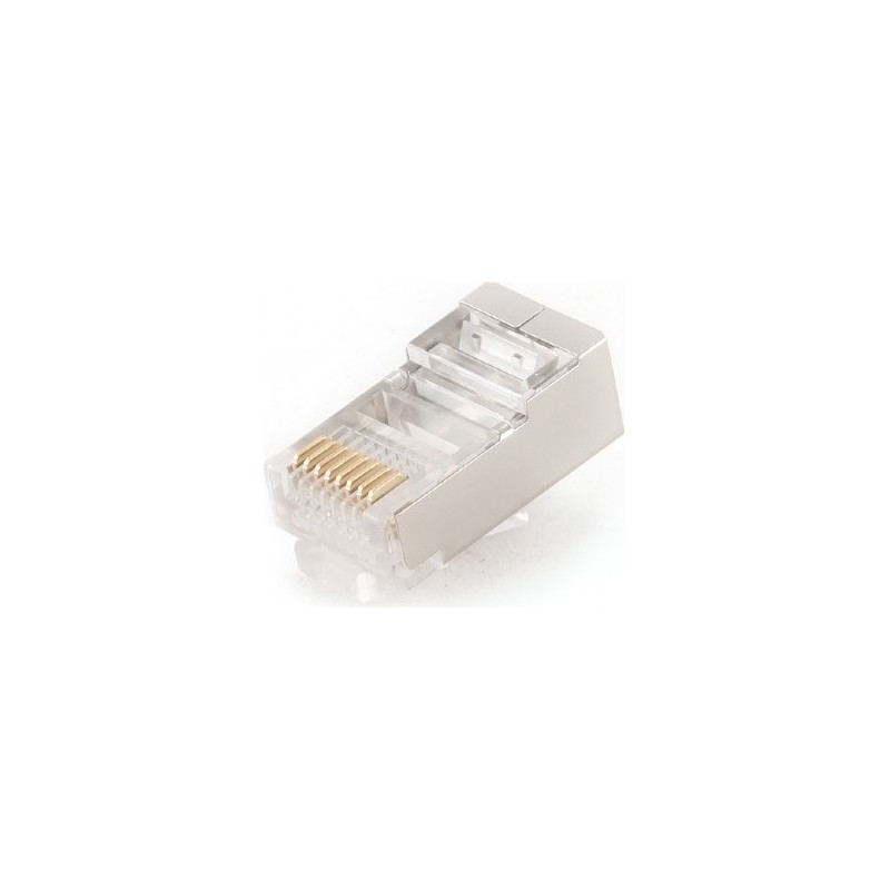 MUFA RJ-45  pt. cablu FTP, SFTP, Cat5e, RJ-45 (T), ecranat, plastic cu metal, 10 buc, "PLUG5SP/10"