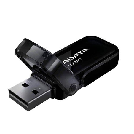 MEMORIE USB 2.0 ADATA 32 GB, cu capac, carcasa plastic, negru, "AUV240-32G-RBK" (timbru verde 0.03 lei)