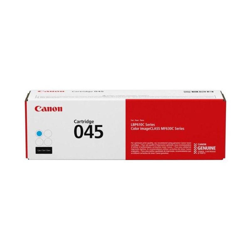 Toner Original Canon Cyan, CRG-045C, pentru LBP-611|LBP-613|MF-631|MF-633|MF-635, 1.3K, (timbru verde 1.2 lei) , "CR1241C002AA"