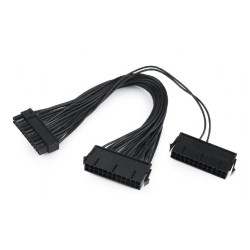 CABLU alimentare GEMBIRD, adaptor Molex 24 pin la 2 x Molex 24 pin, 0.3m, "CC-PSU24-01"