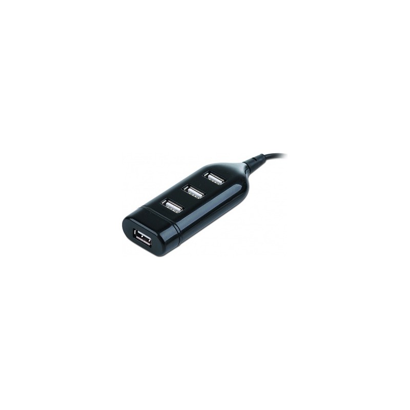HUB extern GEMBIRD, porturi USB: USB 2.0 x 4, conectare prin USB 2.0, cablu 0.4 m, negru, "UHB-CT02"  (include TV 0.8lei)