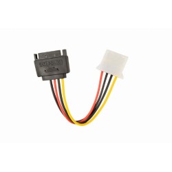 Cablu alimentare 15-pin SATA (T) la 4-pin Molex (M), 0.15m, Gembird "CC-SATA-PS-M" (timbru verde 0.08 lei)