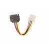 Cablu alimentare 15-pin SATA (T) la 4-pin Molex (M), 0.15m, Gembird "CC-SATA-PS-M" (timbru verde 0.08 lei)
