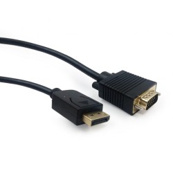 CABLU video GEMBIRD, adaptor DisplayPort (T) la VGA (T), 1.8m, rezolutie maxima QXGA (2048 x 1536) la 60Hz, negru, "CCP-DPM-VGAM