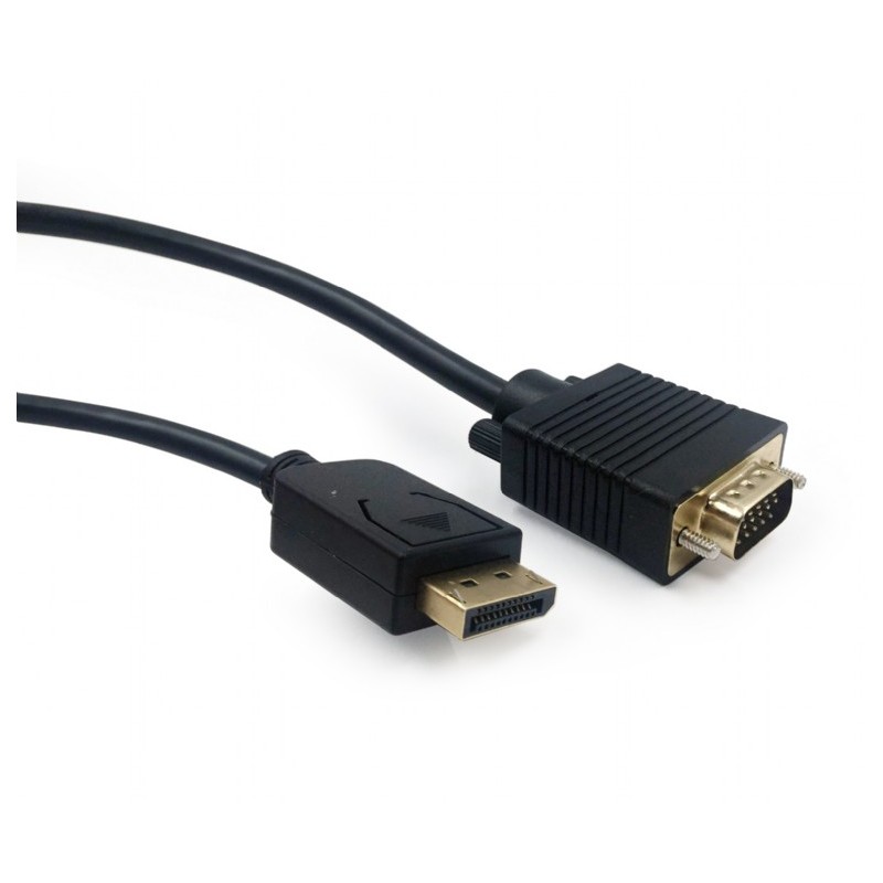 CABLU video GEMBIRD, adaptor DisplayPort (T) la VGA (T), 1.8m, rezolutie maxima QXGA (2048 x 1536) la 60Hz, negru, "CCP-DPM-VGAM