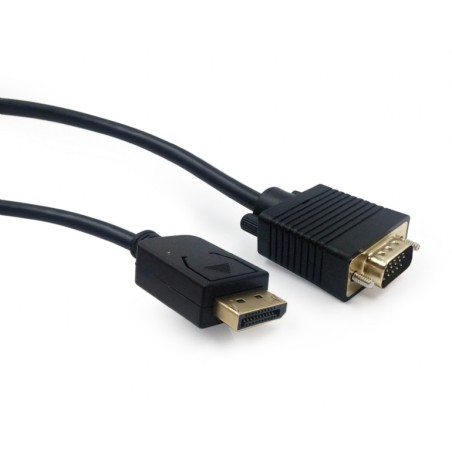 CABLU video GEMBIRD, adaptor DisplayPort (T) la VGA (T), 1.8m, rezolutie maxima QXGA (2048 x 1536) la 60Hz, negru, "CCP-DPM-VGAM