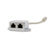 SPLITTER RJ-45 GEMBIRD pt. cablu FTP, Cat5, RJ-45 (T) | RJ-45 (M) x 2, ecranat, metal, 1 buc, "NCA-SP-02"
