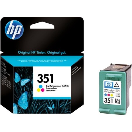 Cartus Cerneala Original HP Color, nr.351, pentru DJ D4260|4360|J5730|5780|6480|PS C4205|4272|4280|4480|5280, , (timbru verde 0.