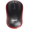 MOUSE LOGITECH wireless, 1000dpi, 3 butoane, 1 rotita scroll, "M185", red, "910-002237"  (timbru verde 0.18 lei)