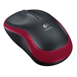 MOUSE LOGITECH wireless, 1000dpi, 3 butoane, 1 rotita scroll, "M185", red, "910-002237"  (timbru verde 0.18 lei)