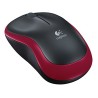 MOUSE LOGITECH wireless, 1000dpi, 3 butoane, 1 rotita scroll, "M185", red, "910-002237"  (timbru verde 0.18 lei)