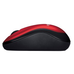 MOUSE LOGITECH wireless, 1000dpi, 3 butoane, 1 rotita scroll, "M185", red, "910-002237"  (timbru verde 0.18 lei)