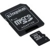 CARD MicroSD KINGSTON, 8 GB, MicroSDHC, clasa 4, standard nu e cazul, "SDC4/8GB" (timbru verde 0.03 lei)
