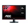 MONITOR AOC 21.5" gaming, TN, Full HD (1920 x 1080), Wide, 250 cd/mp, 1 ms, VGA, HDMI, DisplayPort, "G2260VWQ6" (timbru verde 7 